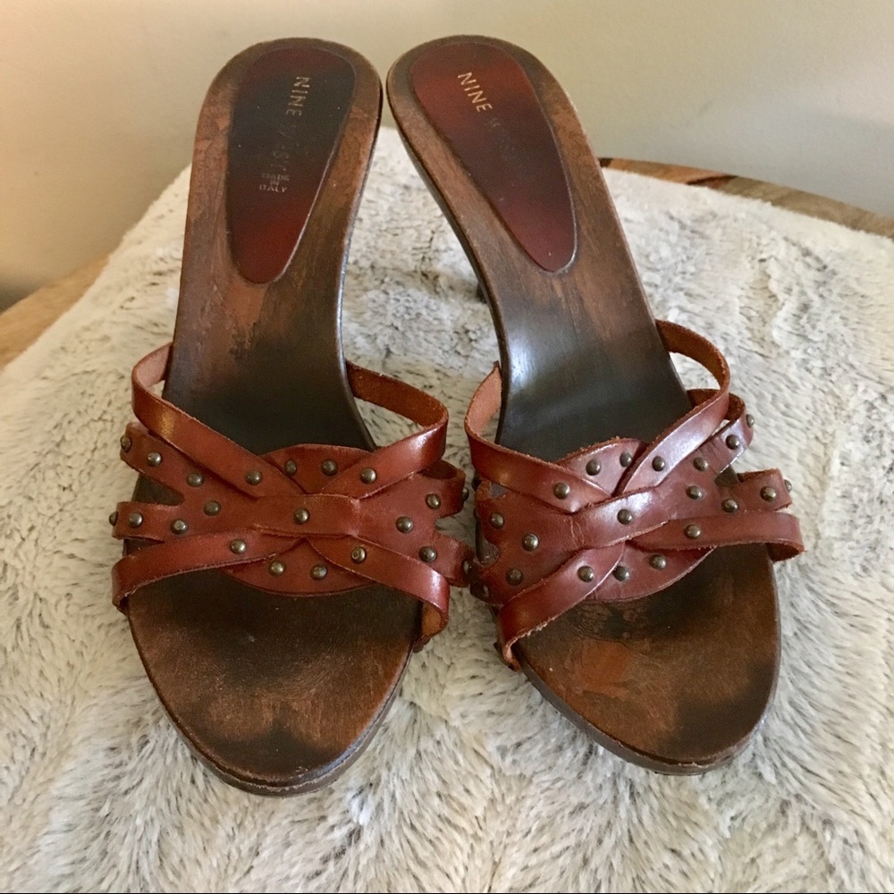 NINE WEST Shoes | Genuine Leather Clogs